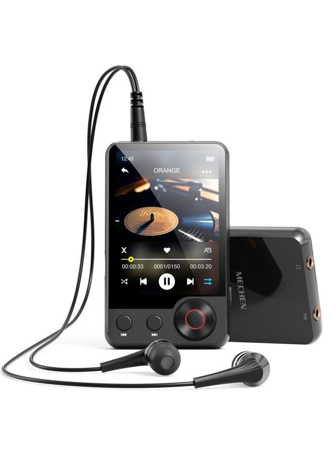 MECHEN 128GB MP3 Player with Bluetooth - MECHEN D53 Portable MP3 Touch Screen Music Player with HiFi Speaker, 2.4" Screen MP3 Player with Voice Recorder, FM Radio, Support up to 512GB SD Card - Image 1