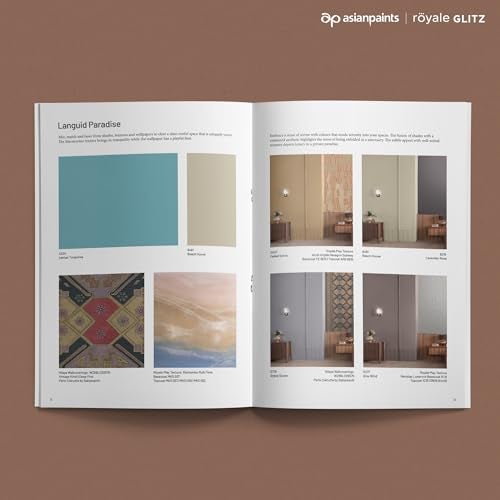 Asian Paints Royale Glitz Décor Book | 10 Curated Paint Color Palettes & 200+ Combinations | Designer-Inspired Shades, Textures & Wallpapers for Luxurious Interiors - Image 3