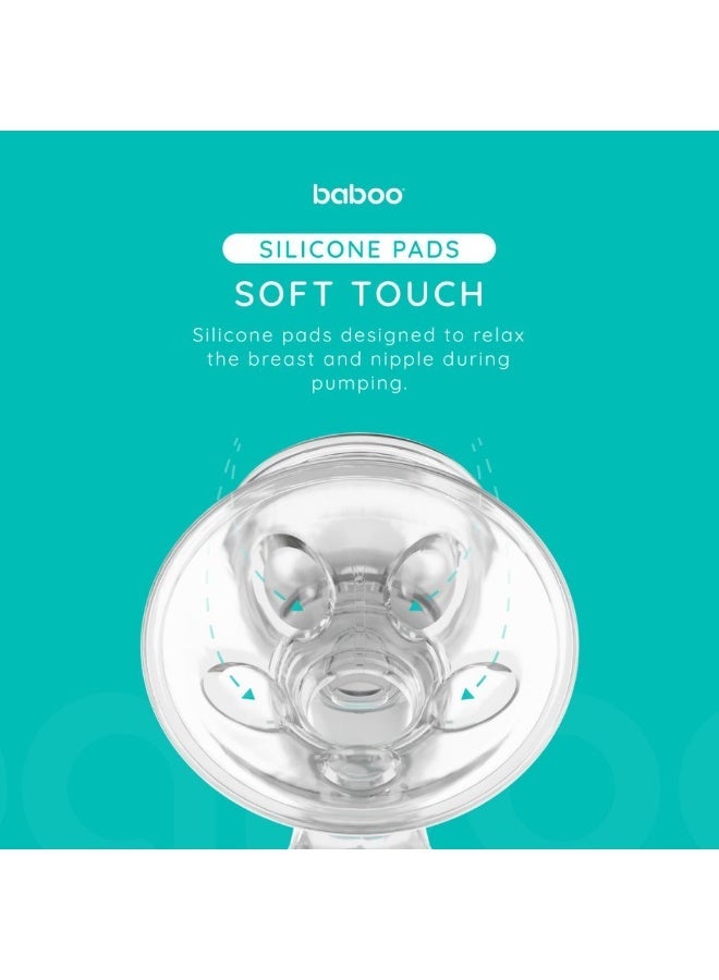 Baboo مضخة ثدي يدوية مع 4 مستويات من الشفط ومجموعة تغذية بالزجاجة - 130 مل - Image 5