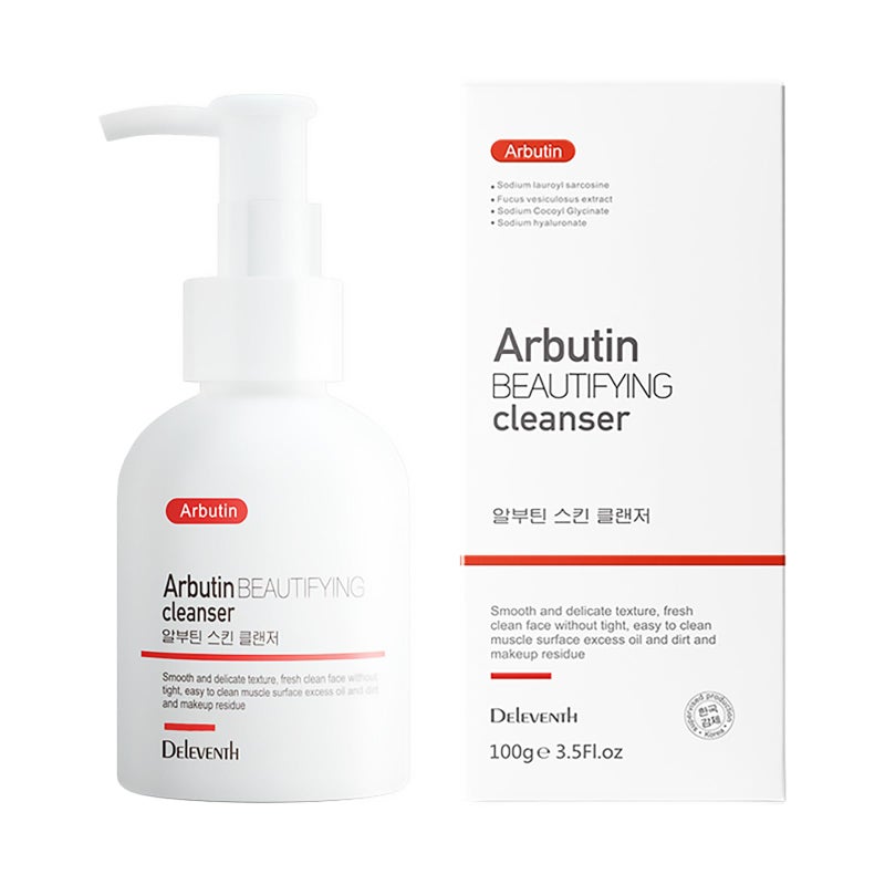 DEleventh Korean Brand Î±-Arbutin Facial Cleanser 100g / Hydrates, Evens Skin Tone, Controls Oil, Gently Cleanses, Removes Acne, and Anti-Oxidant Formula for a Radiant, Smooth Complexion - Image 1