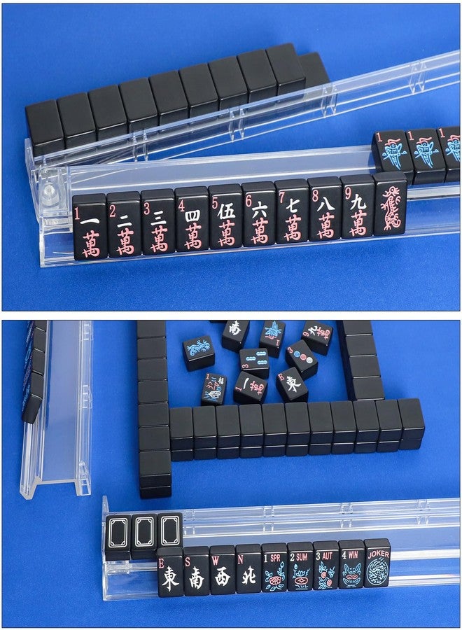 GUSTARIA American Mahjong Tiles (1.2”,Tiles Only), 166 Mahjong Tile Set with Black Color (Tiles Only) - Image 3