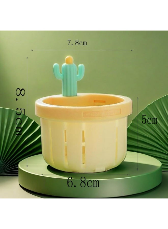 Kitchen Sink Drain Strainer, Sink Strainer Press Automatic Dumping Basket, Multi-Functional Home Use Cactus Sink Draining Basket Filter (Multicolor) - Image 2