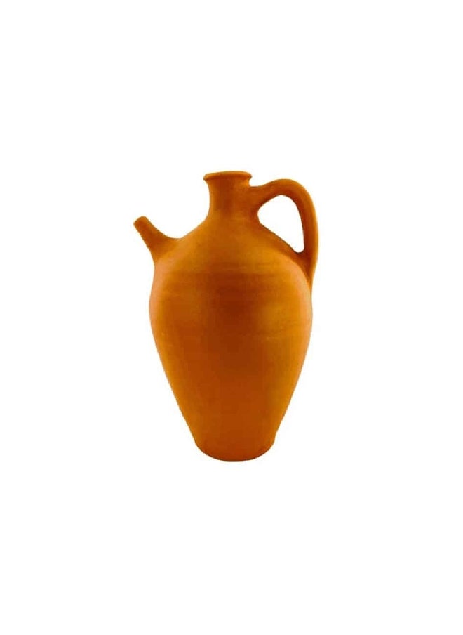 Elizi Elegant Design Handmade Medium Size Clay Pitcher Brown 29cm EL-408 