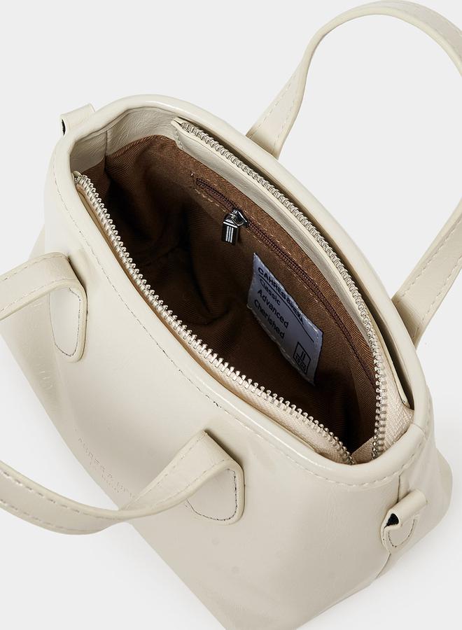 Styli Patent Handbag with Double Handle  - Image 4