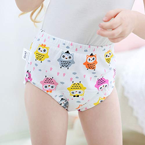 U0U Toddler Potty Training Pants 4 Pack,Cotton Training Underwear Size 2T,3T,4T,Waterproof Underwear for Kids Pink 4T - Image 4