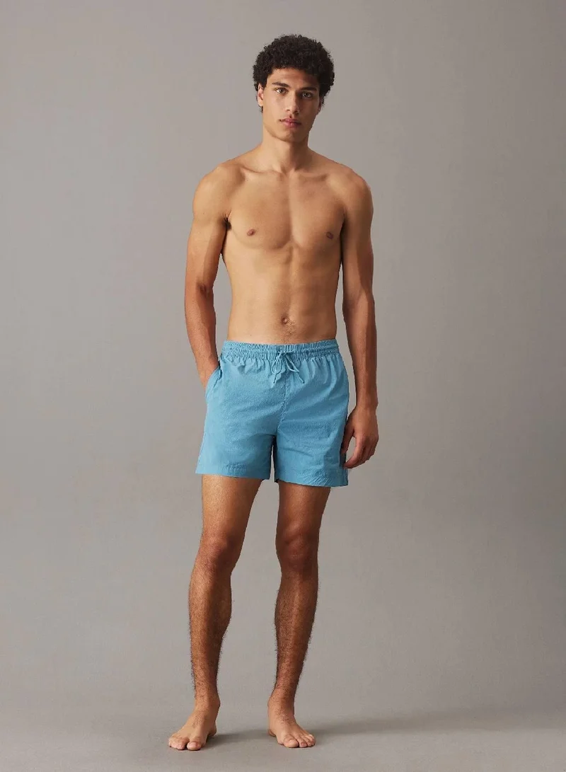 CALVIN KLEIN Medium Drawstring Swim Shorts - CK Monogram