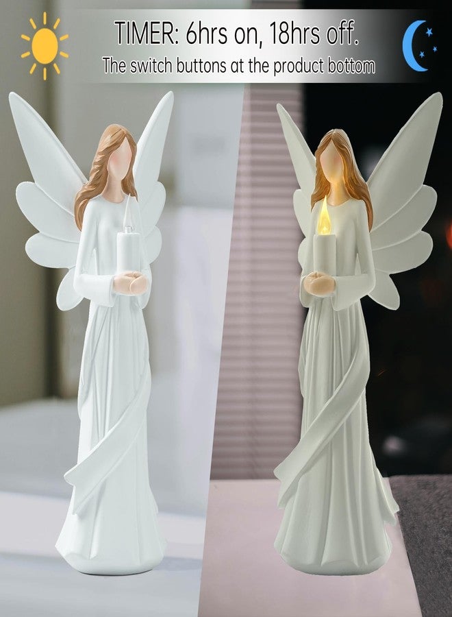 Starryfill Angel Figurine Statue Sculpture Holds Candle,As Gift Symbolizes Brightness and Health for Your Family Friends or Home Decoration - Image 2