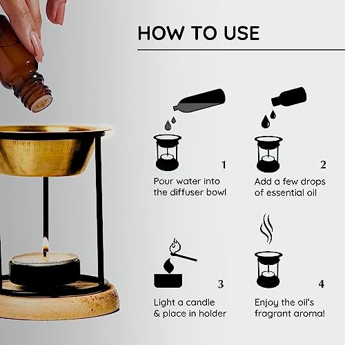 Aromafume Exotic Brass Oil Diffuser (Use for Essential Oil, Aroma Oil, Diffuser Oil, SPA, Yoga, Meditation, Home Fragrance) - Image 4