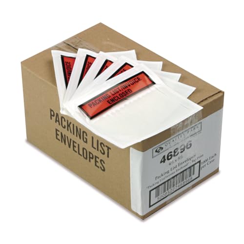 Quality Park Top Print Packing List Envelope, Self-Adhesive, Clear, 5.5 x 4.5, 1,000 per Case, (46896) - Image 3
