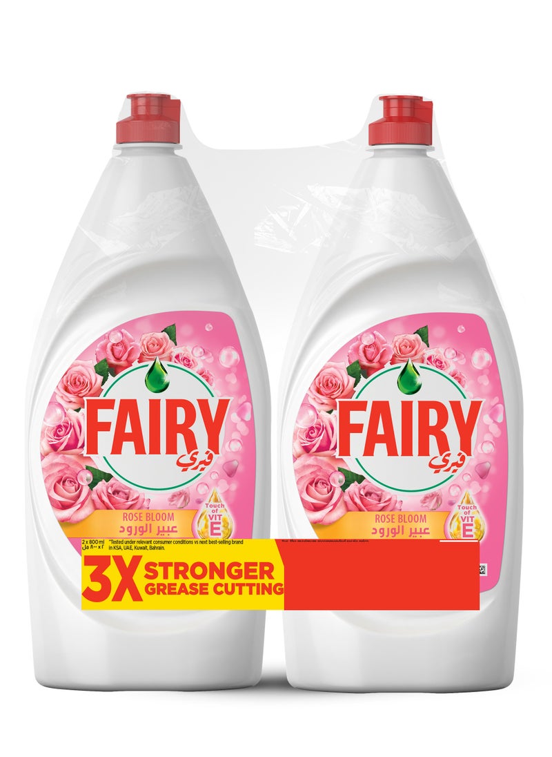 Fairy Dishwashing Liquid Rose Bloom 800ml  - Image 1