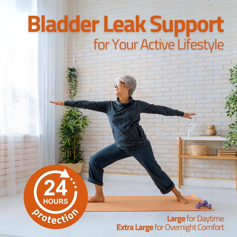 Natissy NonSlip Reusable Incontinence Pads for Bladder Control LXL 6Pack High Temp Washable Organic Cotton Cloth Pads with Quick Absorption  Odor Control Soft  NonIrritating for Sensitive Skin - Image 5