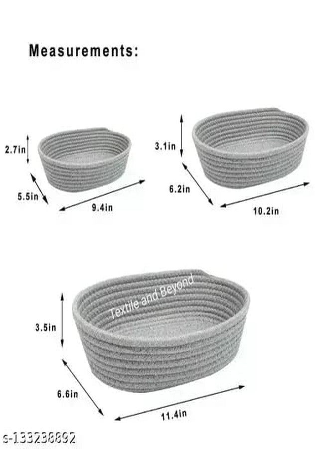 FIASCO Jute Cotton Storage Gift Basket, Key Storage Shelf for Closet, Packing, Wedding kitchen basket,Organizer Box Jute Basket Handwoven Eco-Friendly Basket Bins Organizer (AV 15) - Image 2