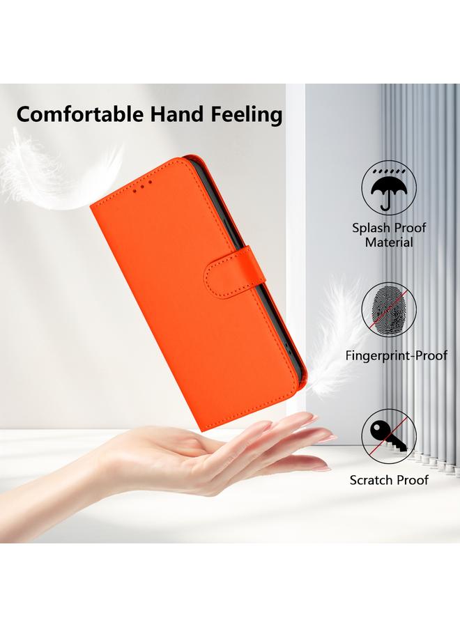 زبون جراب لهاتف Infinix Smart 6 / 6 Plus مصنوع من الجلد بلون سادة مع حبل - Image 5