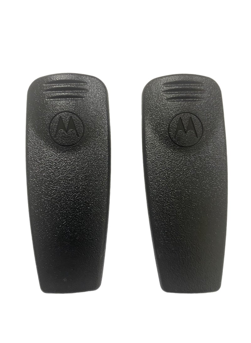 2 قطعة مشبك حزام  لأجهزة الراديو Motorola GP328 و GP340 و GP360 و GP380.  - Image 1