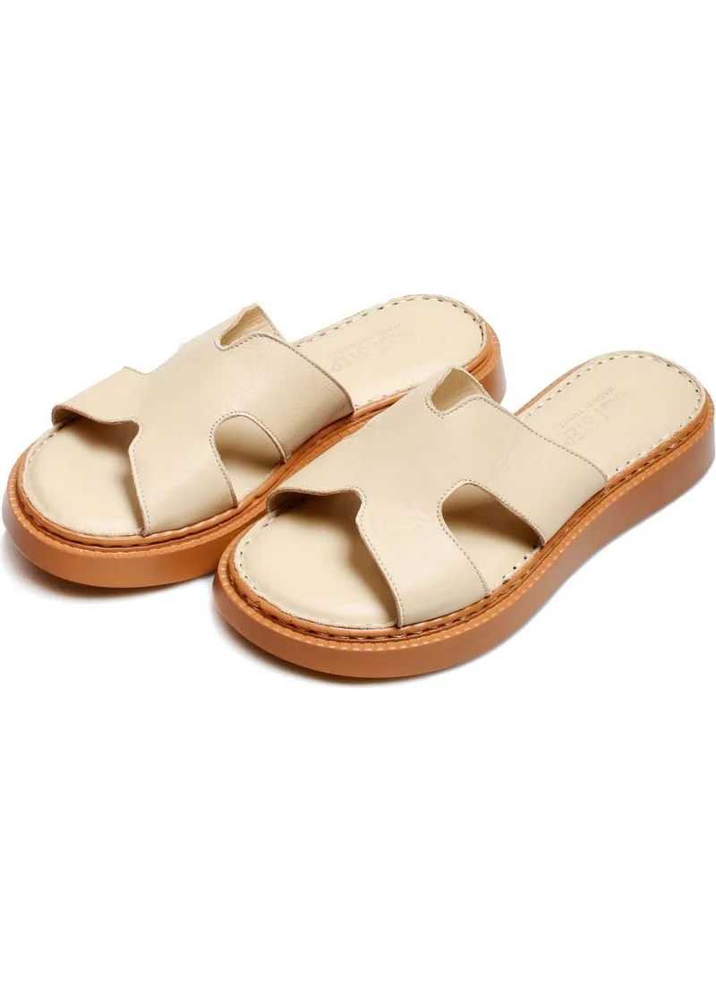 Fast Step Leather Women's Flat Slippers 621ZA858