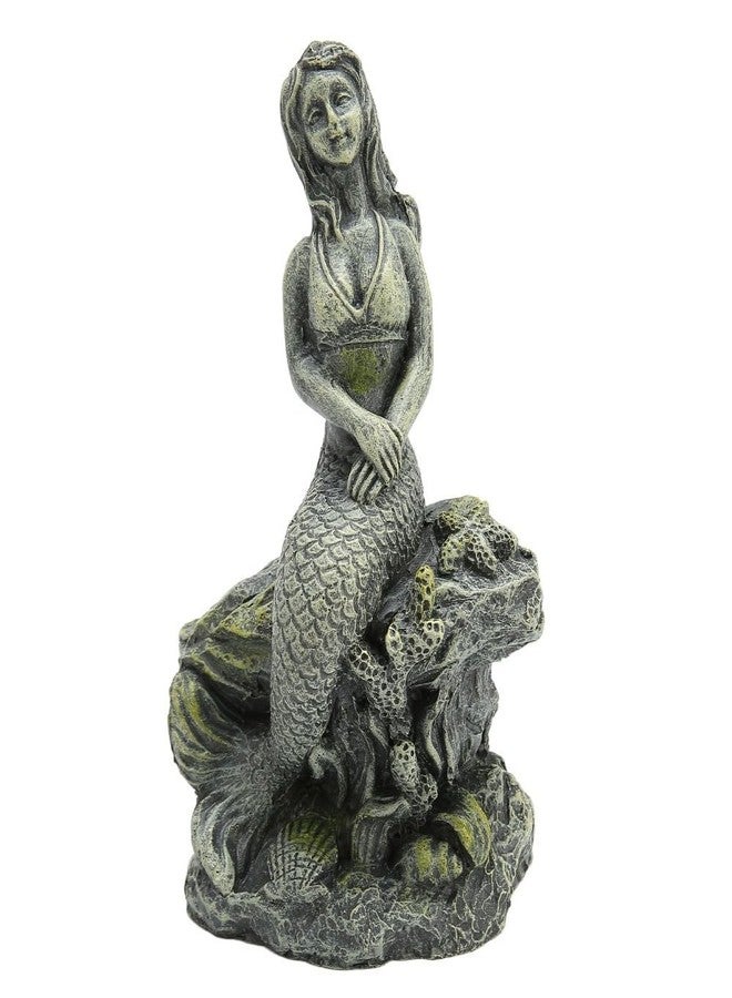 Chiffonade Resin Mermaid Statue Aquarium Decorative Mermaid Theme Ornament Style Aquarium Fish Tank Statue Underwater Decor - Image 1