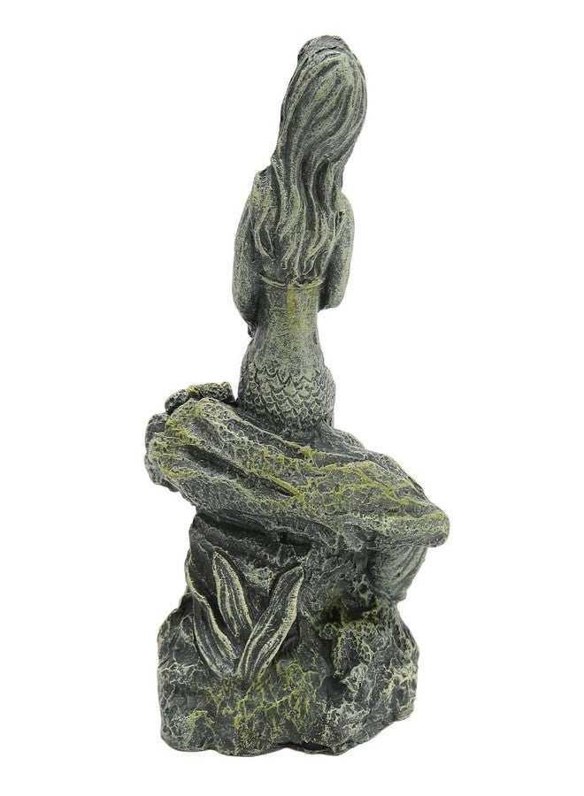 Chiffonade Resin Mermaid Statue Aquarium Decorative Mermaid Theme Ornament Style Aquarium Fish Tank Statue Underwater Decor - Image 5