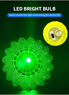GROIC LED Badminton Shuttlecocks Dark Night Glow Birdies Lighting for Outdoor & Indoor Sports Activities, LED Nylon Shuttlecocks for Night (Nylon 6 pcs)  - Image 4
