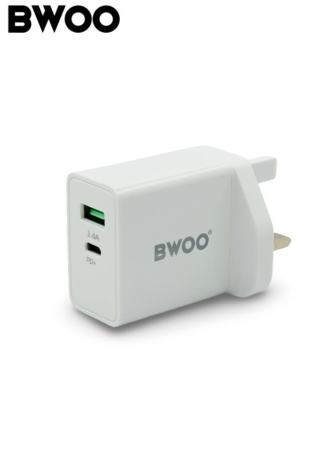 بوو شاحن سيارة USB مزدوج 2.4 أمبير سريع الشحن، محول ولاعة سجائر صغير معدني 12 فولت - 24 فولت، شاحن سيارة عالمي للهواتف الذكية والأجهزة اللوحية وأجهزة تحديد المواقع وسماعات الأذن والكاميرات، محول طاقة سيارة صغير الحجم من سبائك الزنك مع حماية من الشحن الزائد - Image 1