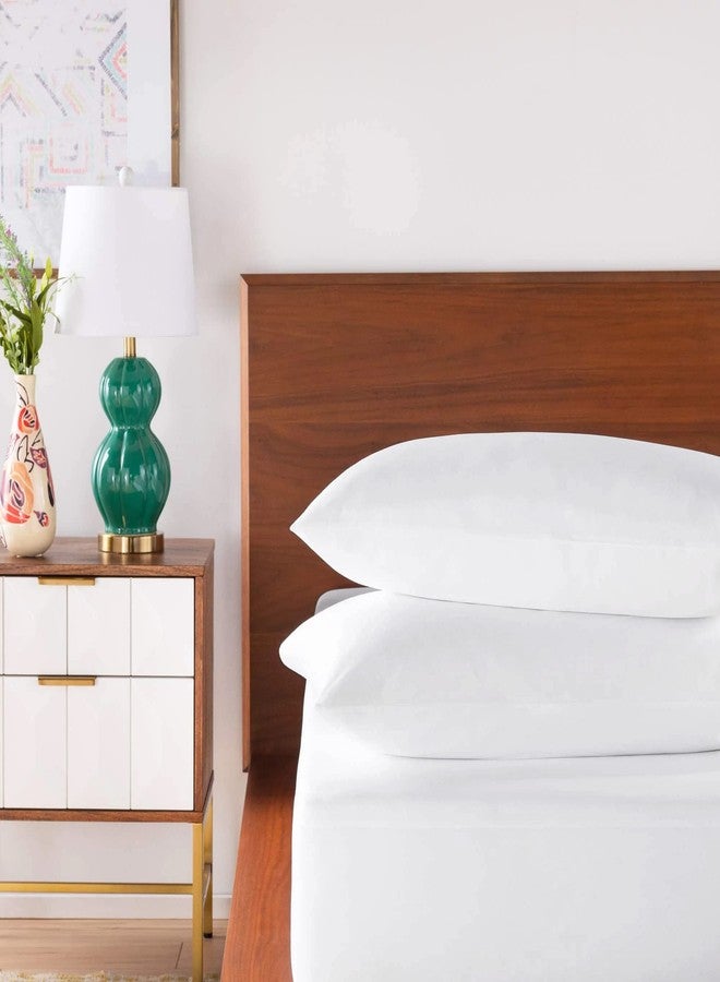 VISI-ONE Karin Maki Standard Zippered Pillow Protectors Pack of 2 100% Polyester Jersey Waterproof Soft & Breathable Bed Pillows Encasement Covers - (20 x 26 Inches) - Image 1