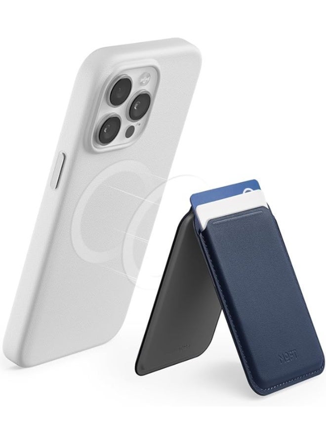 موفت محفظة MOFT MagSafe، حامل بطاقات يتسع لبطاقتين، محفظة مغناطيسية قوية مع إمكانية تعديل الزاوية، محفظة هاتف MOVAS من الجلد النباتي لأجهزة iPhone 15/14/13/12، - Image 1