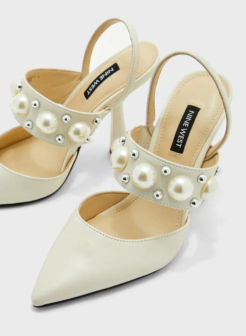 NINE WEST Debut3 Pointed High Heel Sandals