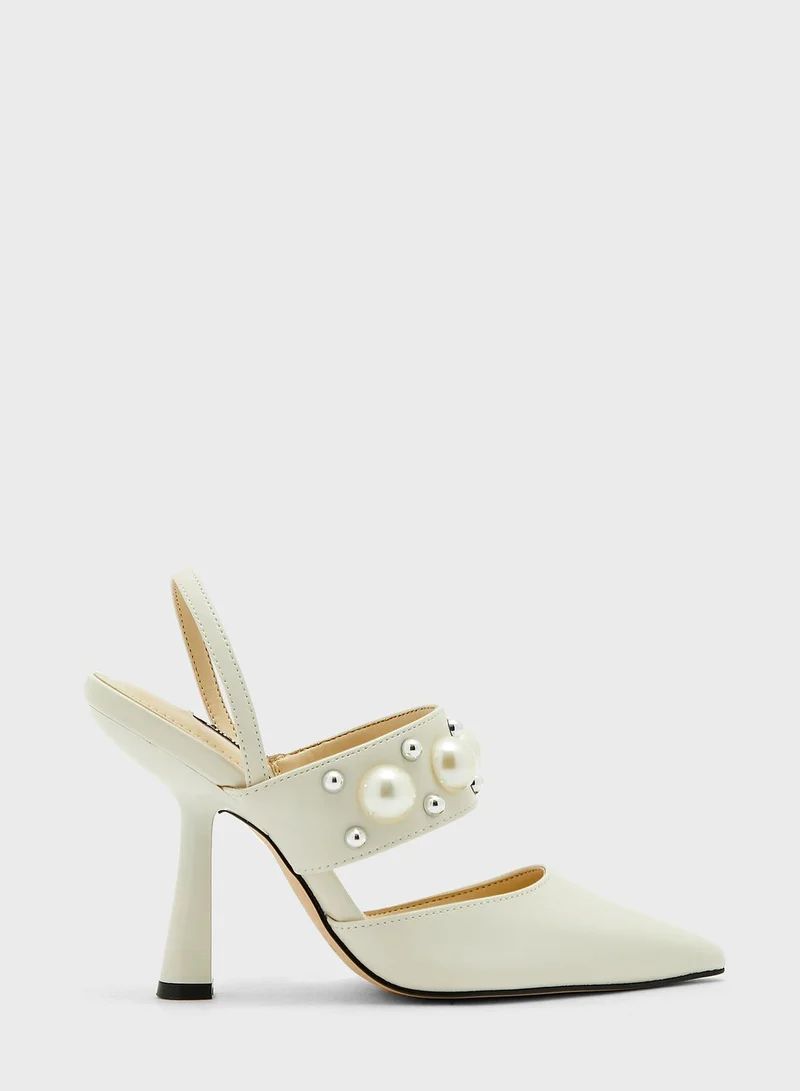 NINE WEST Debut3 Pointed High Heel Sandals