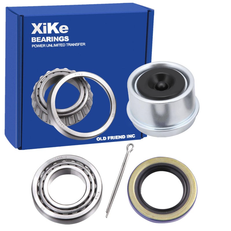 XiKe 1 Set 20002200 Lbs Trailer Bearing Kit Fits for 1 Axles Trailer Wheel Hub L44643L44610 and 12192TB Seal OD 1980 Dust Cover and Cotter Pin Rotary Quiet High Speed and Durable - Image 3