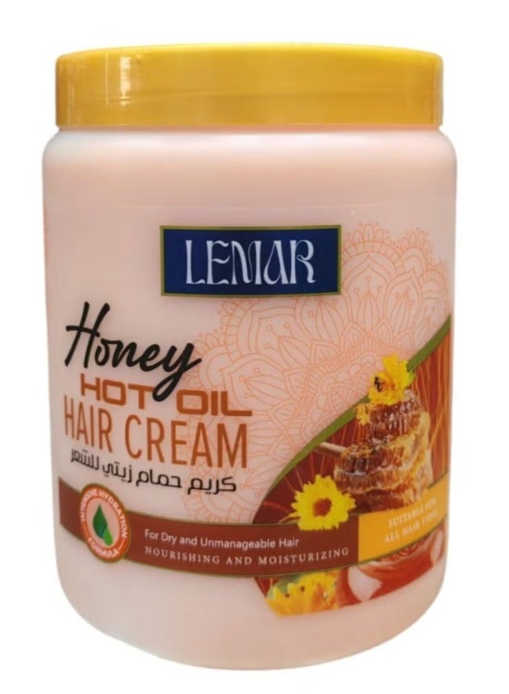 Hot Oil Dath Cream With Honey Nourishing and Moisturizing 1000 ml