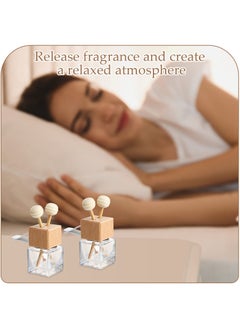 HaHaHai 4 Pack Car Air Freshener Diffuser Bottles With Air Vent Clip,  Empty Glass Perfume Bottle, Fragrance Diffuser Bottle  - Image 4
