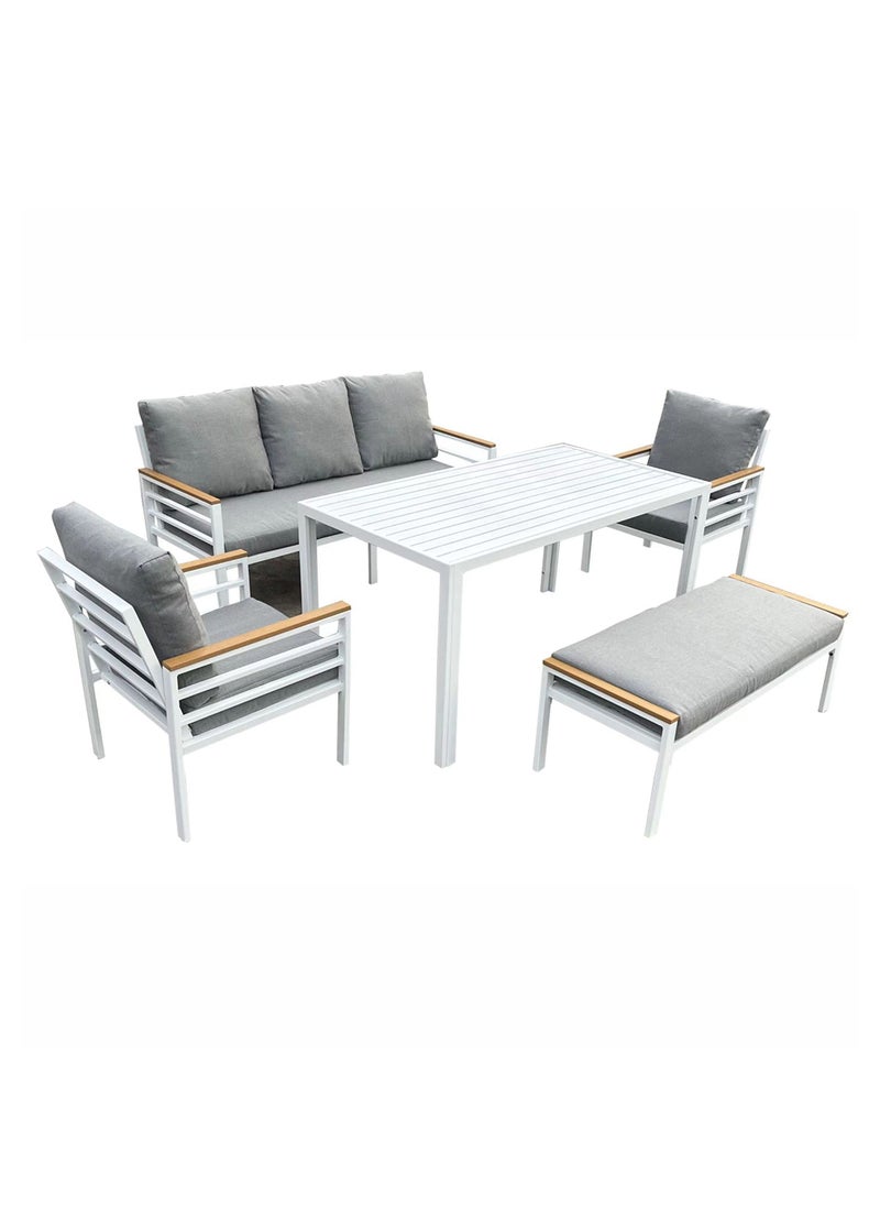 Oasis Casual Outdoor Aluminium Sofa With Bench  - Image 1