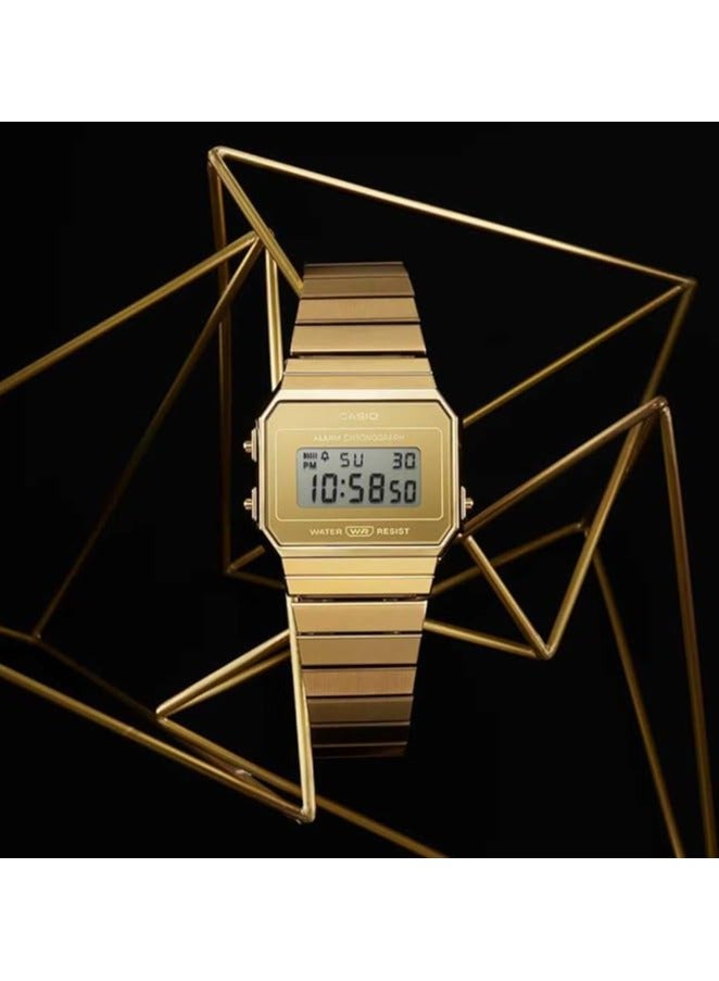 كاسيو فينتاج – إنذار رقمي كرونوغراف A700WEVG-9ADF - Image 2