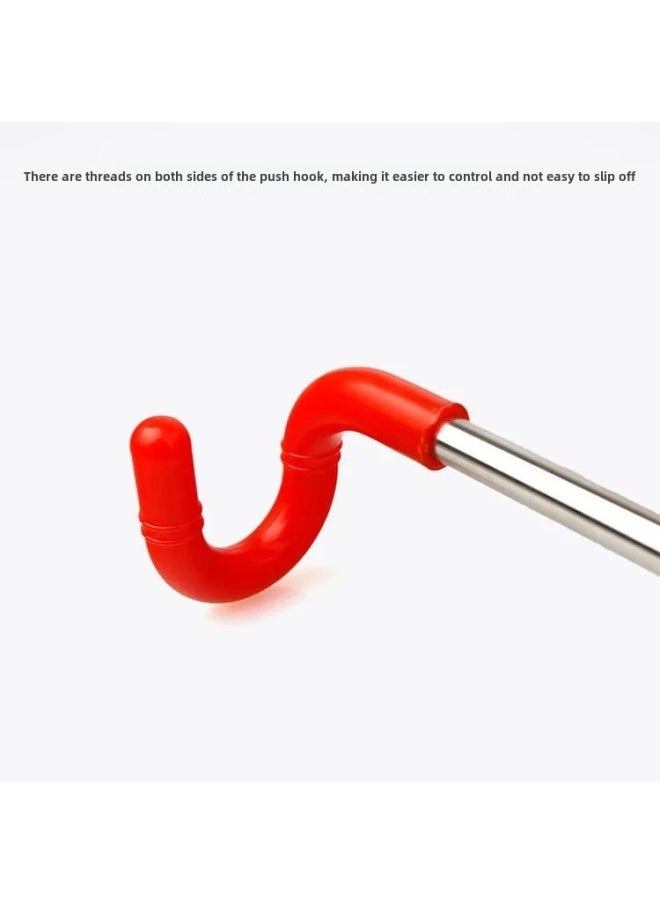 Rolling Iron Ring Plastic Iron Ring Rolling Iron Ring Push Iron Ring 80 S Nostalgic Toy-Color:Red Diameter 30cm (classic Rod)  - Image 5