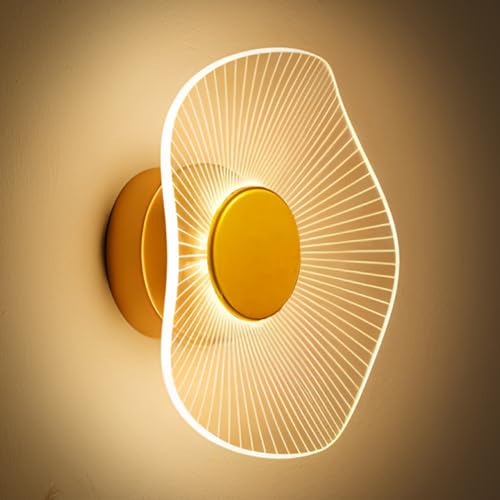 Lamp master Luxury Crystal Wave Wall & Ceiling Light | 3-in-1 Color Changing Light | Antique Gold Finish | Modern Decorative Lamp for Living Room, Bedroom, Bedside, Hall, Restaurants, Home & Office - Image 1
