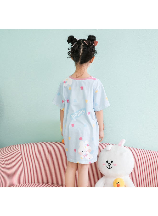 Fenton girls' Summer Thin & Breathable Sleep Dress For Outdoor Wear - Image 3