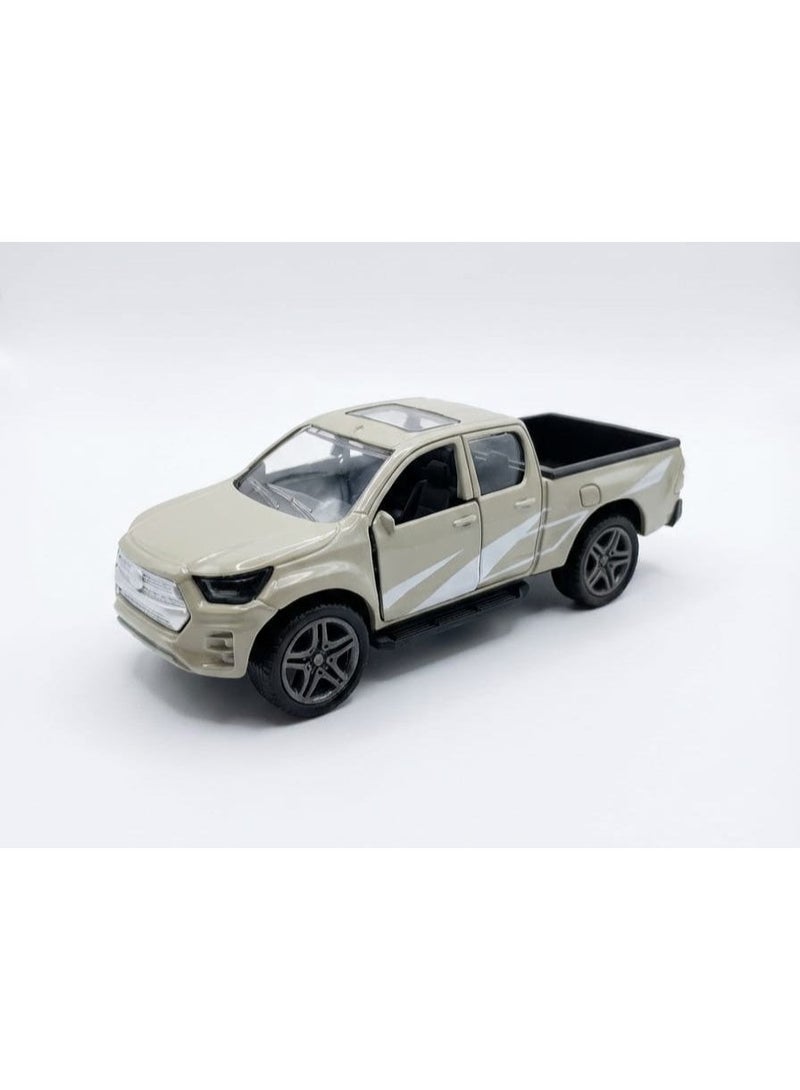 TOOLY Die-cast pull-back metal Pickup Utility Truck with music, lights, and manual doors  , Pack size 15.8x6x6.8 CM. - Image 2