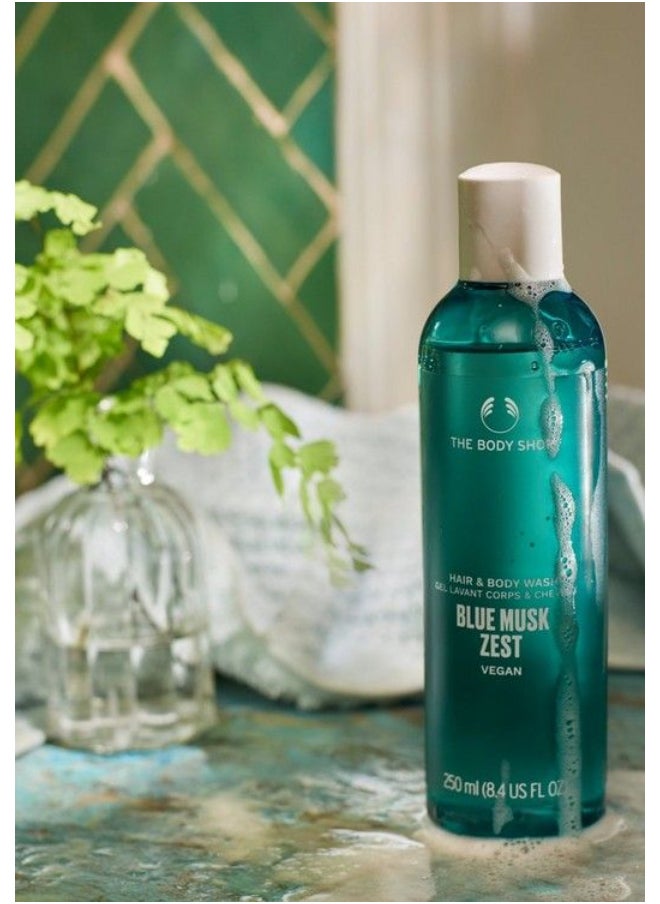 THE BODY SHOP - Blue Musk Zest Hair And Body Wash - Image 1