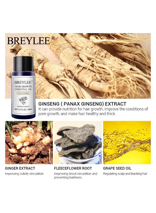 Breylee Ginger Anti-Hair Loss and Hair Growth Essence Oil 20ml | Strengthens Hair Roots, Suitable for Both Men and Women - Image 2