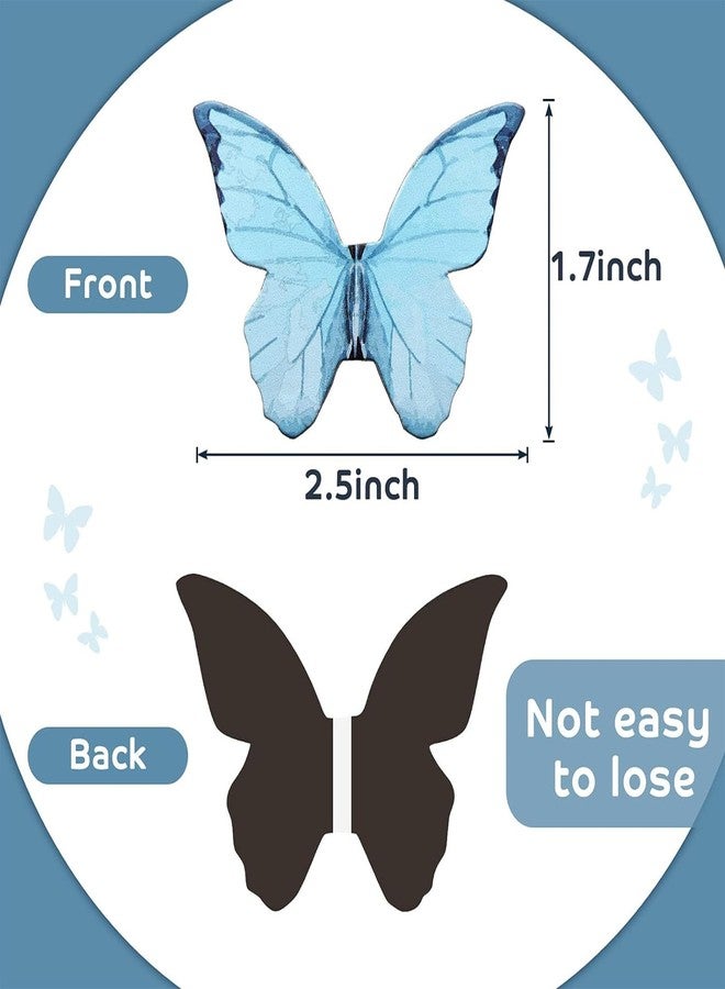 Nezyo 48 Pcs Butterfly Magnetic Bookmarks Cute Foldable Page Markers Clips for Book Lovers Students Reading Stationery Supplies Office Presents(Butterfly,2.5 x 1.77 x 0.08 Inch) - Image 2