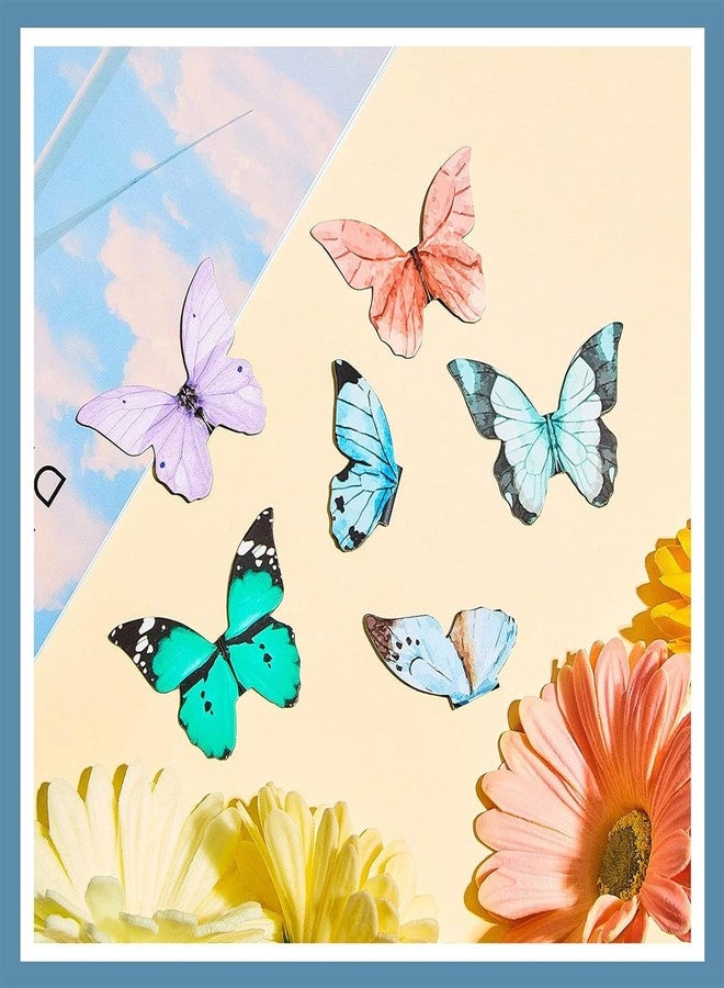 Nezyo 48 Pcs Butterfly Magnetic Bookmarks Cute Foldable Page Markers Clips for Book Lovers Students Reading Stationery Supplies Office Presents(Butterfly,2.5 x 1.77 x 0.08 Inch) - Image 4