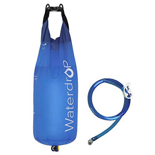 Waterdrop Gravity Water Bag for Camping, Travel, Backpacking, Hiking and Emergency, Compatible with Water Filter Straw, Flex Foldable, 1.5 Gal Bag - Image 1