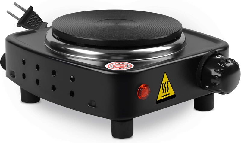 DINGPAI Hot Plate for Candle Making, Black Color Electric Hot Plate for Melting Wax, Chocolate, Candy and More - Image 1