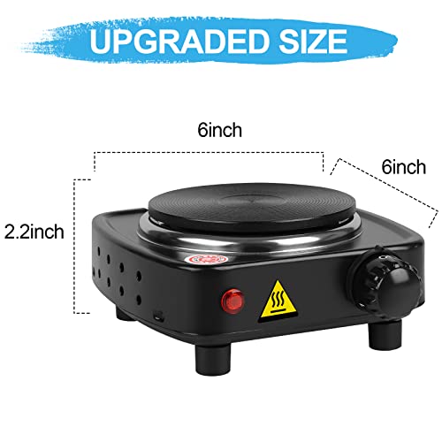 DINGPAI Hot Plate for Candle Making, Black Color Electric Hot Plate for Melting Wax, Chocolate, Candy and More - Image 2