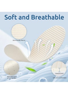 NajmStyle 3 Pairs Barefoot Shoe Insoles,Breathable Shoes Inserts,Latex Foam Insoles,Washable and Cuttable,Replacement Insoles  - Image 2