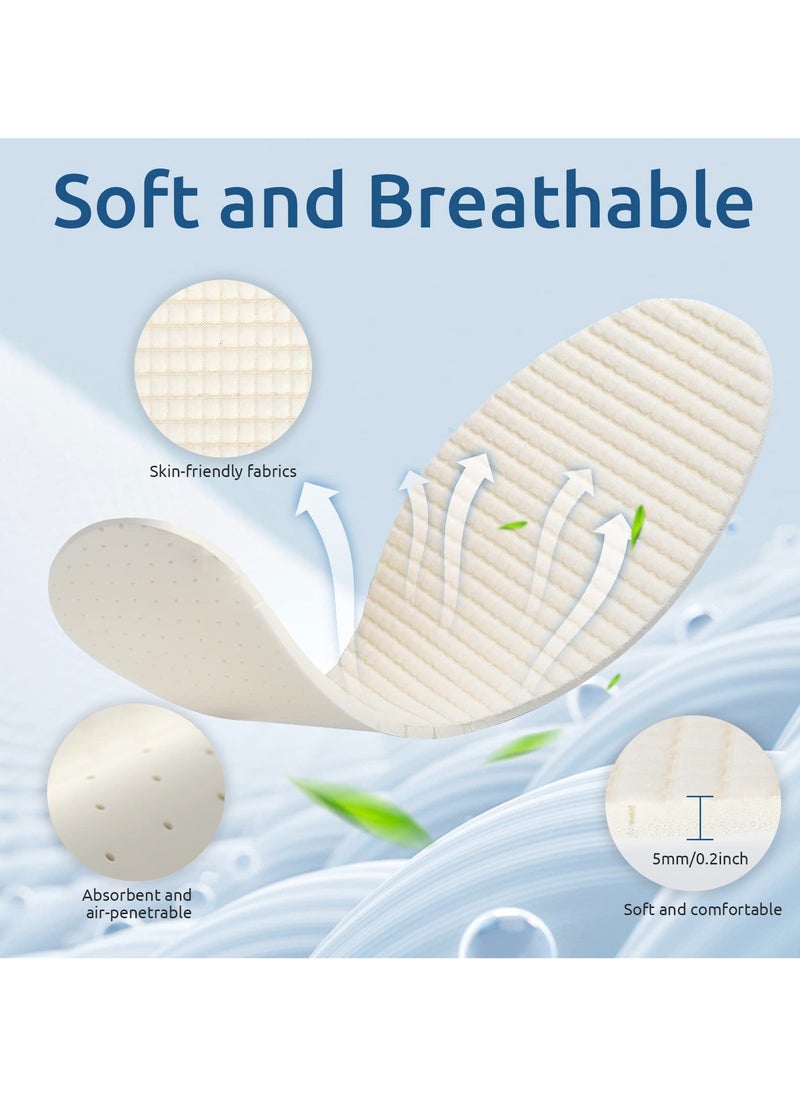 NajmStyle 3 Pairs Barefoot Shoe Insoles,Breathable Shoes Inserts,Latex Foam Insoles,Washable and Cuttable,Replacement Insoles  - Image 2