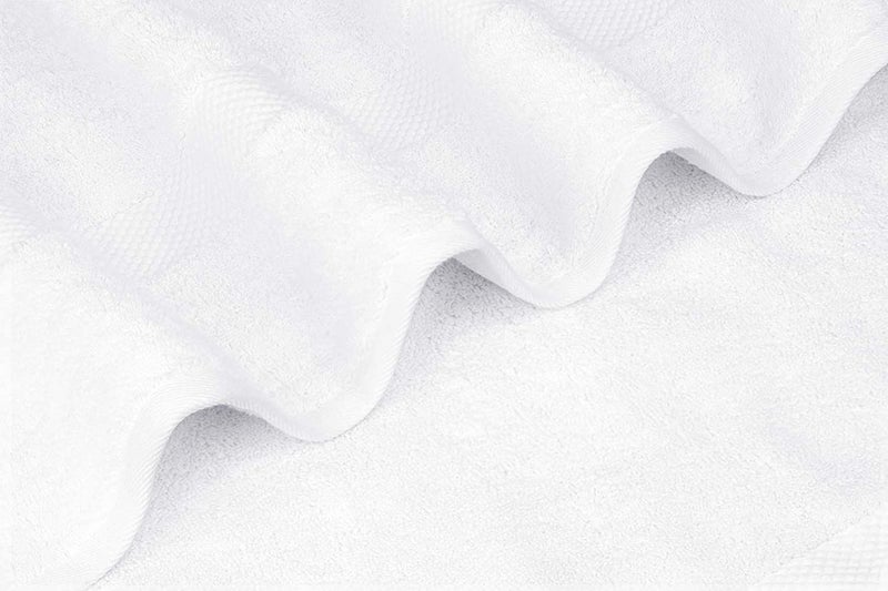 TIQH White Wash Cloth for Baby Quick-Dry Washcloths, Highly Absorbent, Soft Feel Fingertip Towels, Flannel Face Cloths Set of 2 - Image 4
