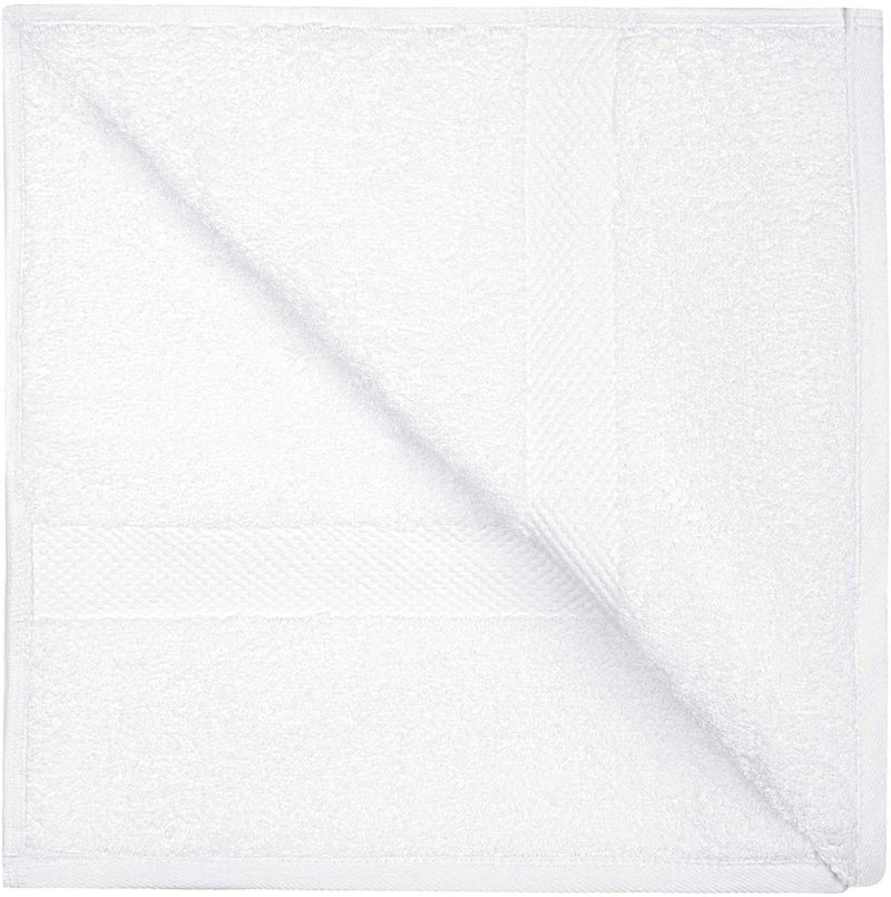 TIQH White Wash Cloth for Baby Quick-Dry Washcloths, Highly Absorbent, Soft Feel Fingertip Towels, Flannel Face Cloths Set of 2 - Image 3