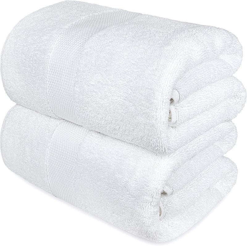 TIQH White Wash Cloth for Baby Quick-Dry Washcloths, Highly Absorbent, Soft Feel Fingertip Towels, Flannel Face Cloths Set of 2 - Image 2