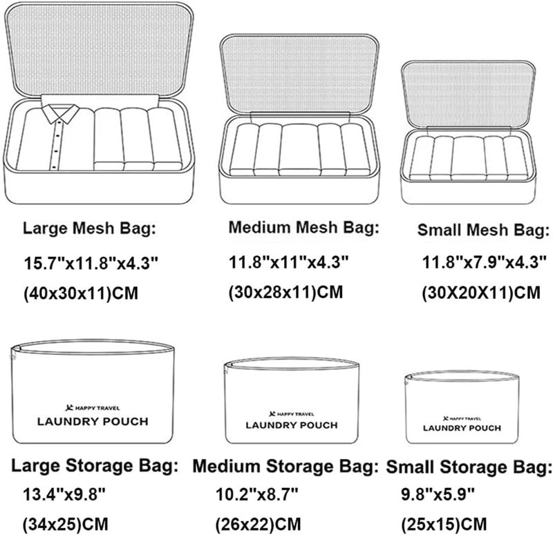 TOCINGO 7 pc / 6 pc Travel Oraganizer Packing cubes kit, Sapace Saver Multi use Bag for Men and Women, Clothes packing cubes for travel, Cupboard Oraganizer cubes (6 POUCH-PURPLE) - Image 5