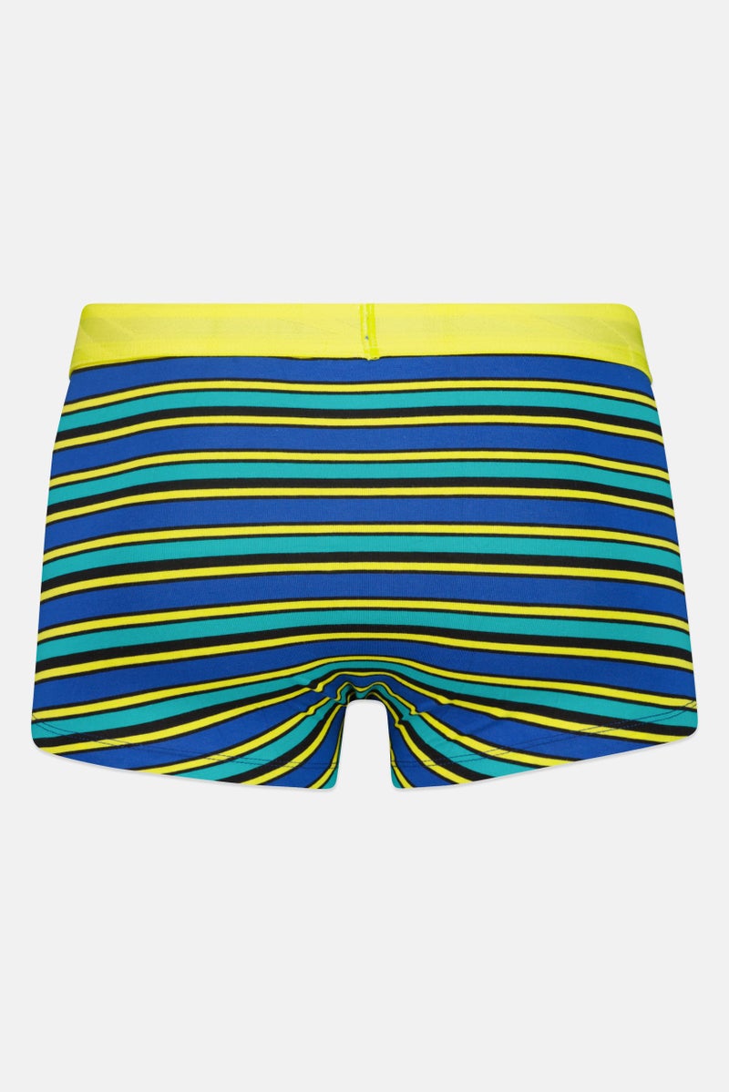JACK & JONES Men 1 Piece Stripe Boxer Trunks, Multicolor - Image 2
